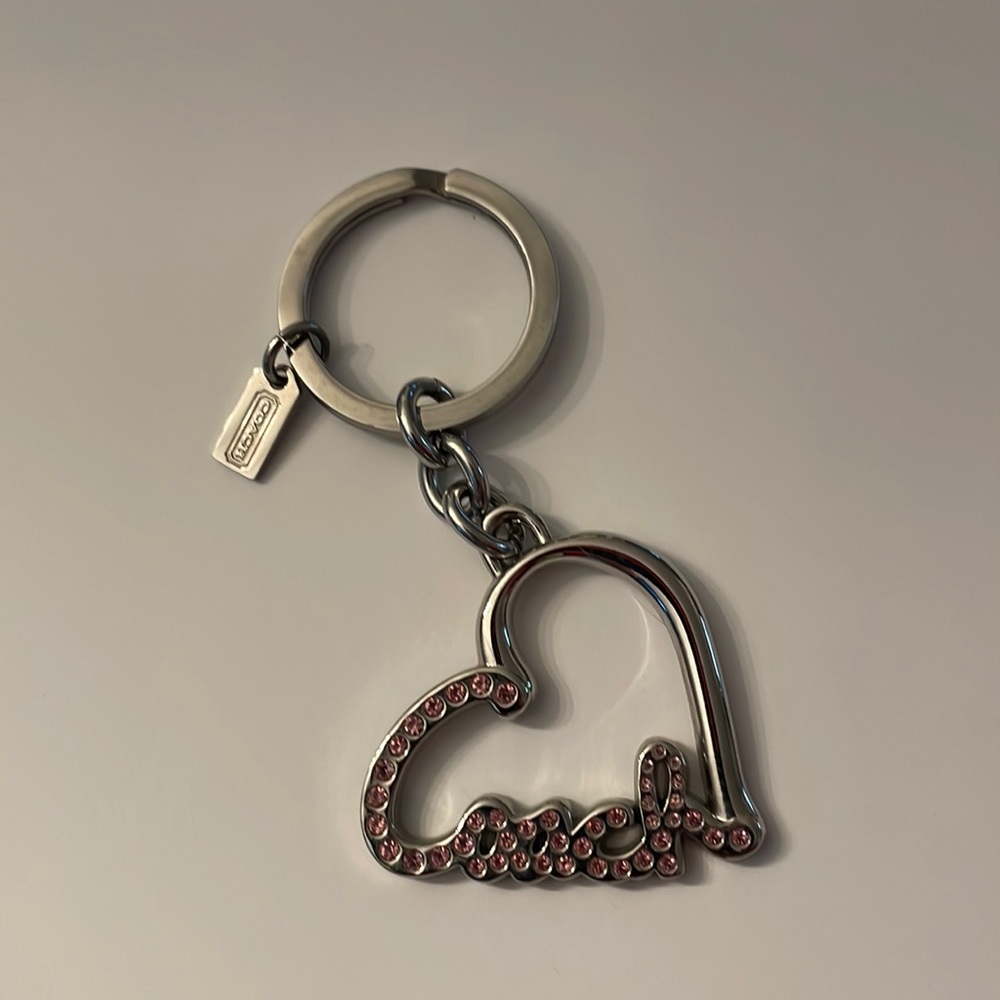 Coach Heart keychain